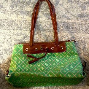 Vintage Dooney & Bourke Logo Shoulder Bag